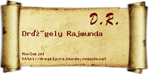 Drégely Rajmunda névjegykártya